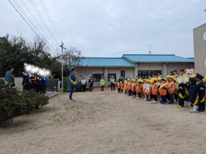 春の交通安全教室がありました（４歳児れんげ組、５歳児さくら組）