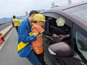 春の交通安全教室がありました（４歳児れんげ組、５歳児さくら組）