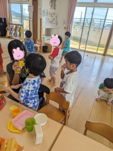 ９月のお誕生会がありました（３、４、５歳児）