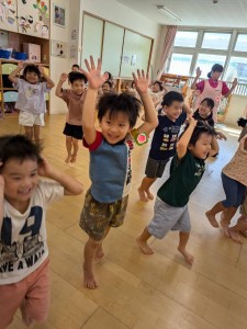 ９月のお誕生会がありました（３、４、５歳児）