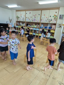 ９月のお誕生会がありました（３、４、５歳児）