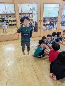 １０月のお誕生会がありました（３、４、５歳児）