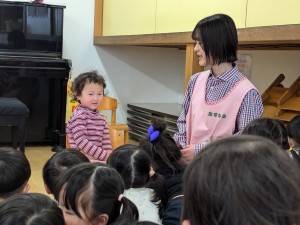 ３月のお誕生会がありました（０、１、２歳児クラス）
