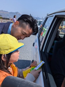 春の交通安全教室がありました（４歳児れんげ組、５歳児さくら組）