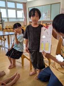 ６月のお誕生会がありました（３歳・４歳・５歳）
