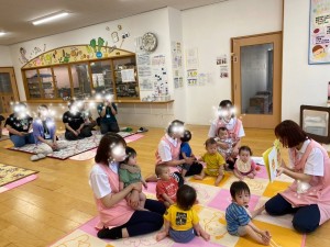 保育公開がありました（０歳児うめ組）