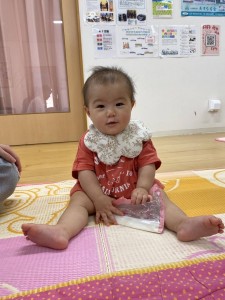 保育公開がありました（０歳児うめ組）