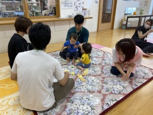 保育公開がありました（０歳児うめ組）