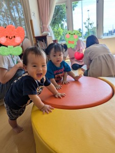 7月のお誕生会がありました（０歳・１歳・２歳）