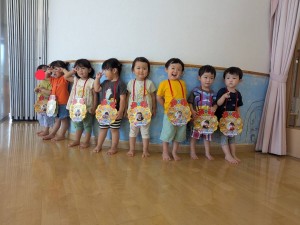 7月のお誕生会がありました（０歳・１歳・２歳）