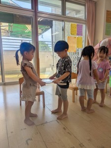 ７月のお誕生会がありました（３・４・５歳児）