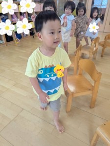 ７月のお誕生会がありました（３・４・５歳児）