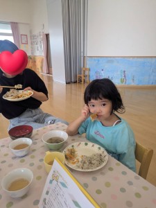 ７月のお誕生会がありました（３・４・５歳児）