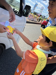 秋の交通安全教室がありました（４・５歳児）