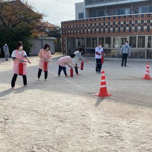 あすなろ会合同避難訓練がありました。