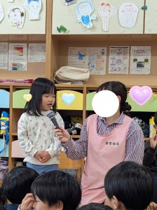 １２月のお誕生会がありました（３・４・５歳児）