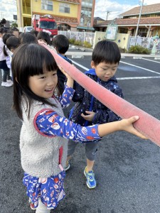 消防立ち会いの避難訓練がありました♪