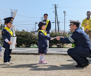 春の交通安全指導がありました！