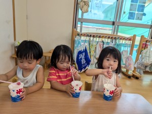 秋まつりがありました♪（0.1.2歳児）