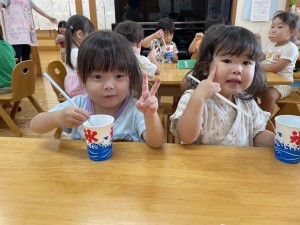 秋まつりがありました♪（0.1.2歳児）