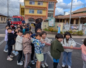 消防立ち合いの避難訓練がありました！