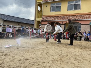 消防立ち合いの避難訓練がありました！